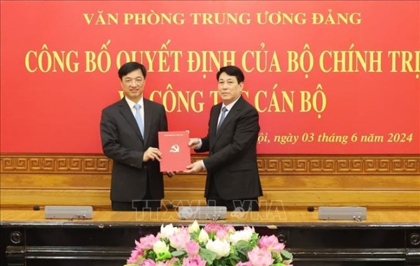 Thứ trưởng Bộ Công an Nguyễn Duy Ngọc được phân công giữ chức Chánh Văn phòng Trung ương Đảng