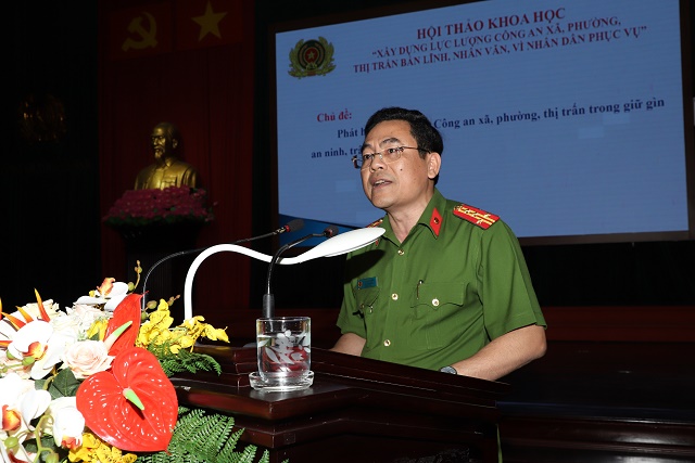 11 Đại tá, Thạc Sĩ Đỗ Hoài Nam Phó Giám đốc CA tỉnh Hà Nam tham luận tại Hội thảo