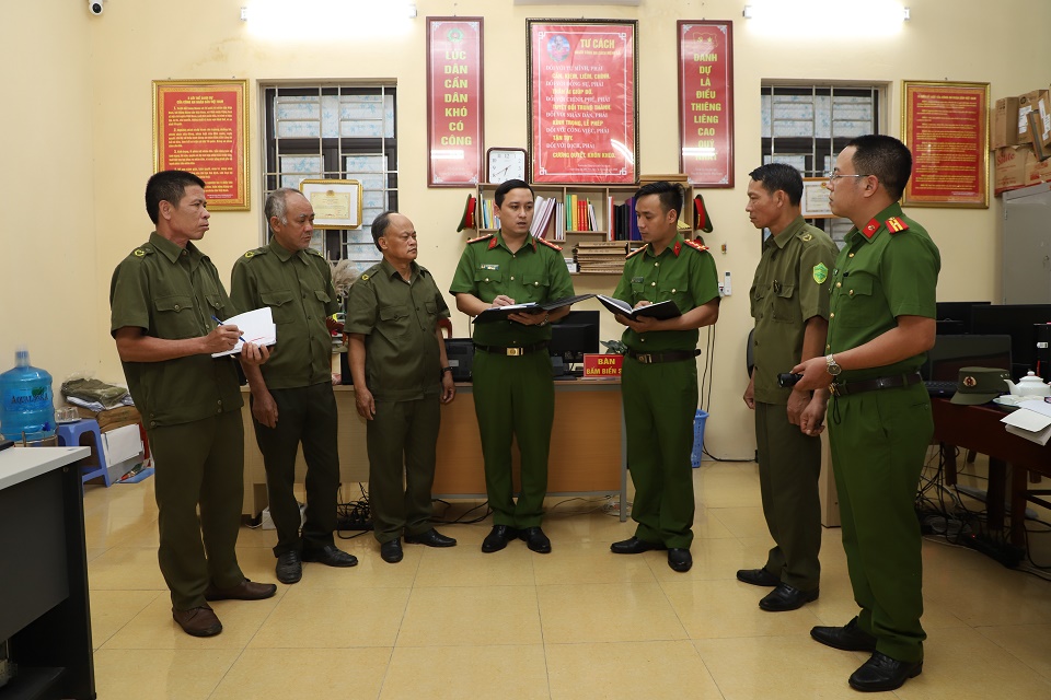Lực lượng Công an xã Nguyễn Uý triển khai công tác bảo đảm antt