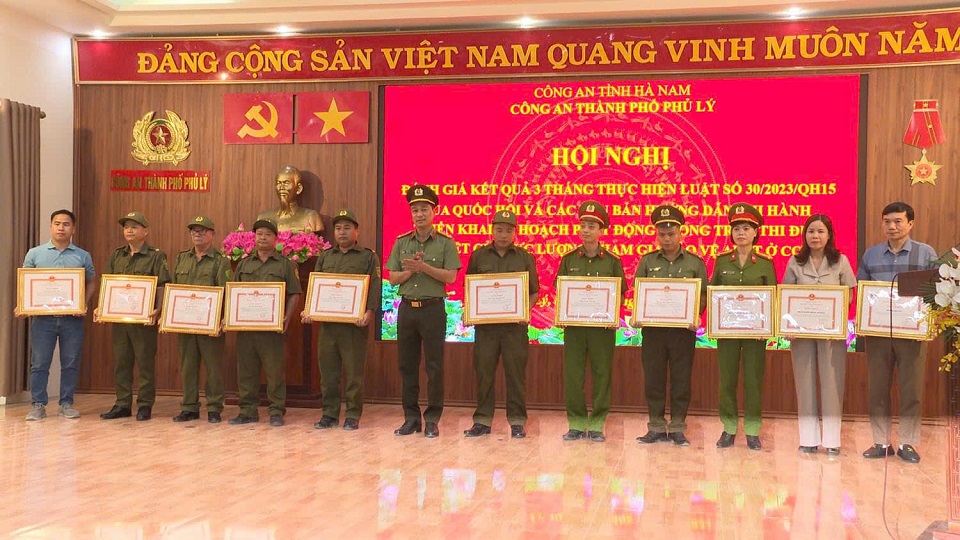 Công an thành phố Phủ Lý: Đánh giá kết quả 3 tháng thực hiện Luật Lực lượng tham gia bảo vệ an ninh, trật tự ở cơ sở