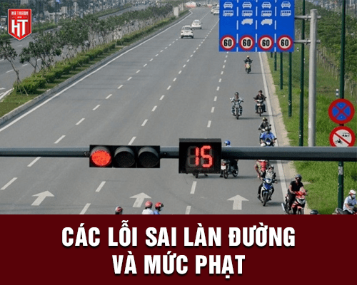 Quy định về xử phạt khi đi sai làn đường